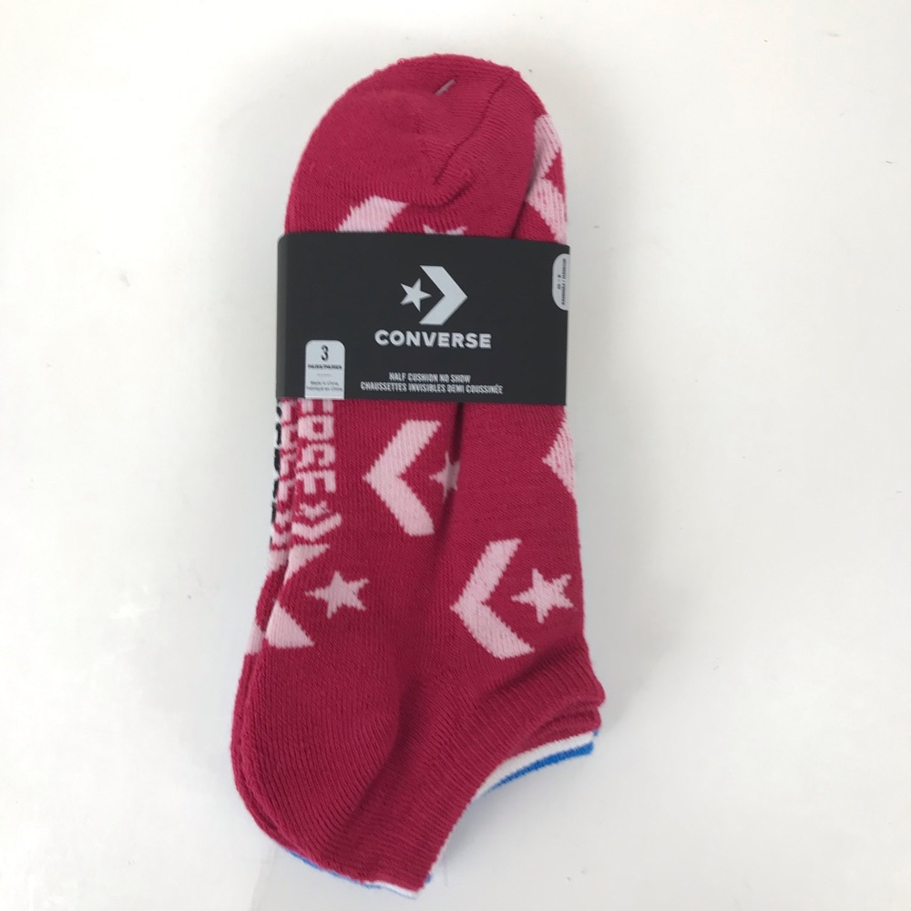 New Converse Women’s Half Cushion No Show 3 pack